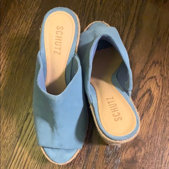 Schutz blue mules - Picture 2 of 4